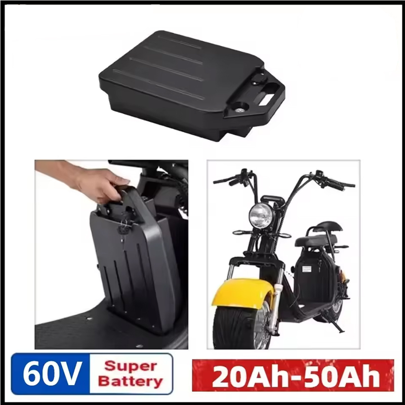 دراجة نارية كهربائية هارلي سيت - مراجعة 60V 30Ah Electric Scooter Battery وسعره
