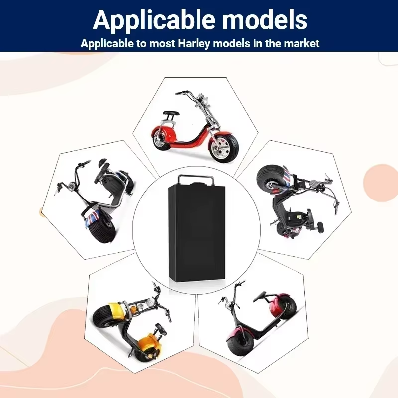 بطارية دراجة هارلي الكهربائية  - مراجعة 60V 30Ah Electric Scooter Battery وسعره
