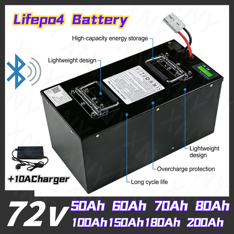 بطارية ليثيوم XNY-72V LifePo4  - مراجعة 72V 60Ah Lifepo4 Battery Pack وسعره