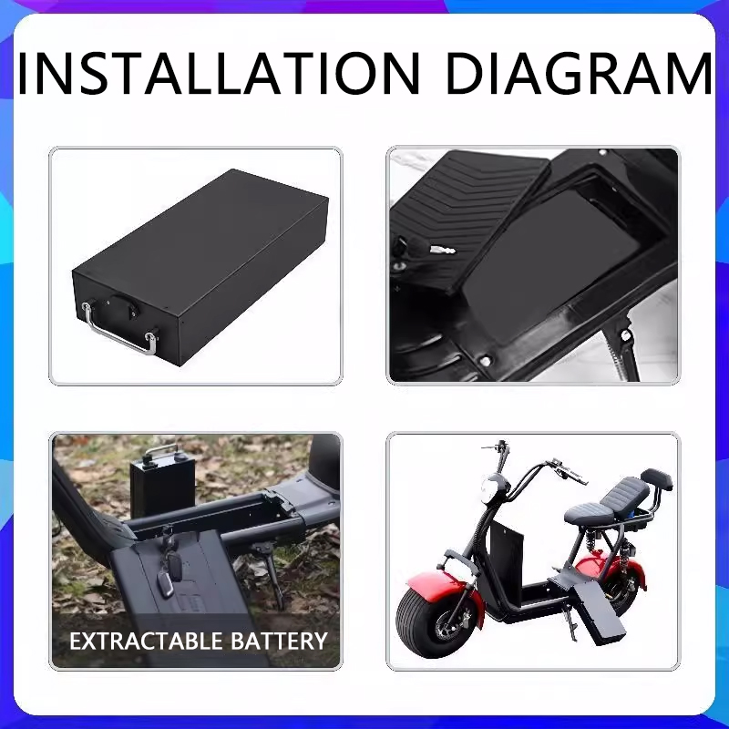 بطارية ليثيوم جديدة للمركبات ا - مراجعة 60V 30Ah Electric Scooter Battery وسعره